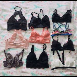 10 Brand new Victoria’s Secret size XS bralettes